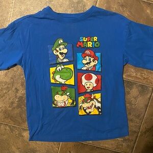 3/$10 Nintendo Super Mario Blue Kids T-Shirt